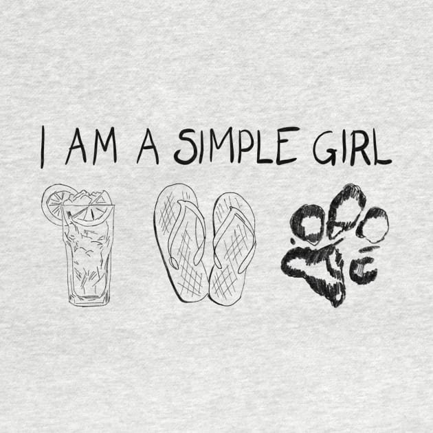 I Am A Simple Girl by VintageArtwork